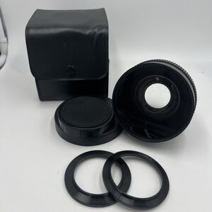 Wide Conversion Lens x0.6 Black Camera Lens Japan with Covers & Box